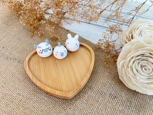 Trio - Zodiac Animal Figurine Jewelry Plate